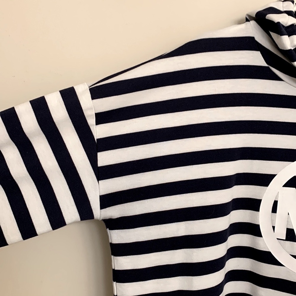 Michael Kors Navy White logo Hoodie - Picture 4 of 12